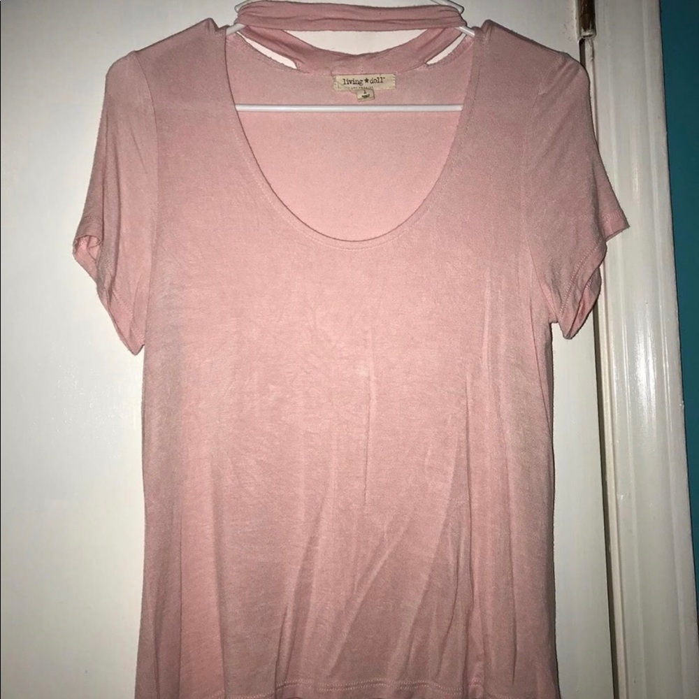 pink top from belk